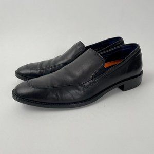 Men's Cole Haan Lenox Hill Venetian Leather Loafers, Black Nappa, Size 10.5